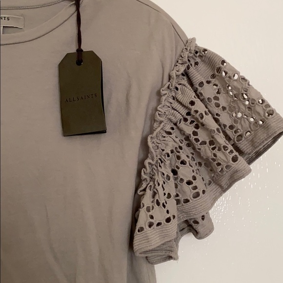 All Saints grey tee - Picture 3 of 3